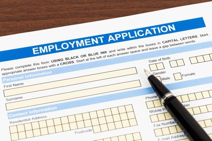 Employment Application Image